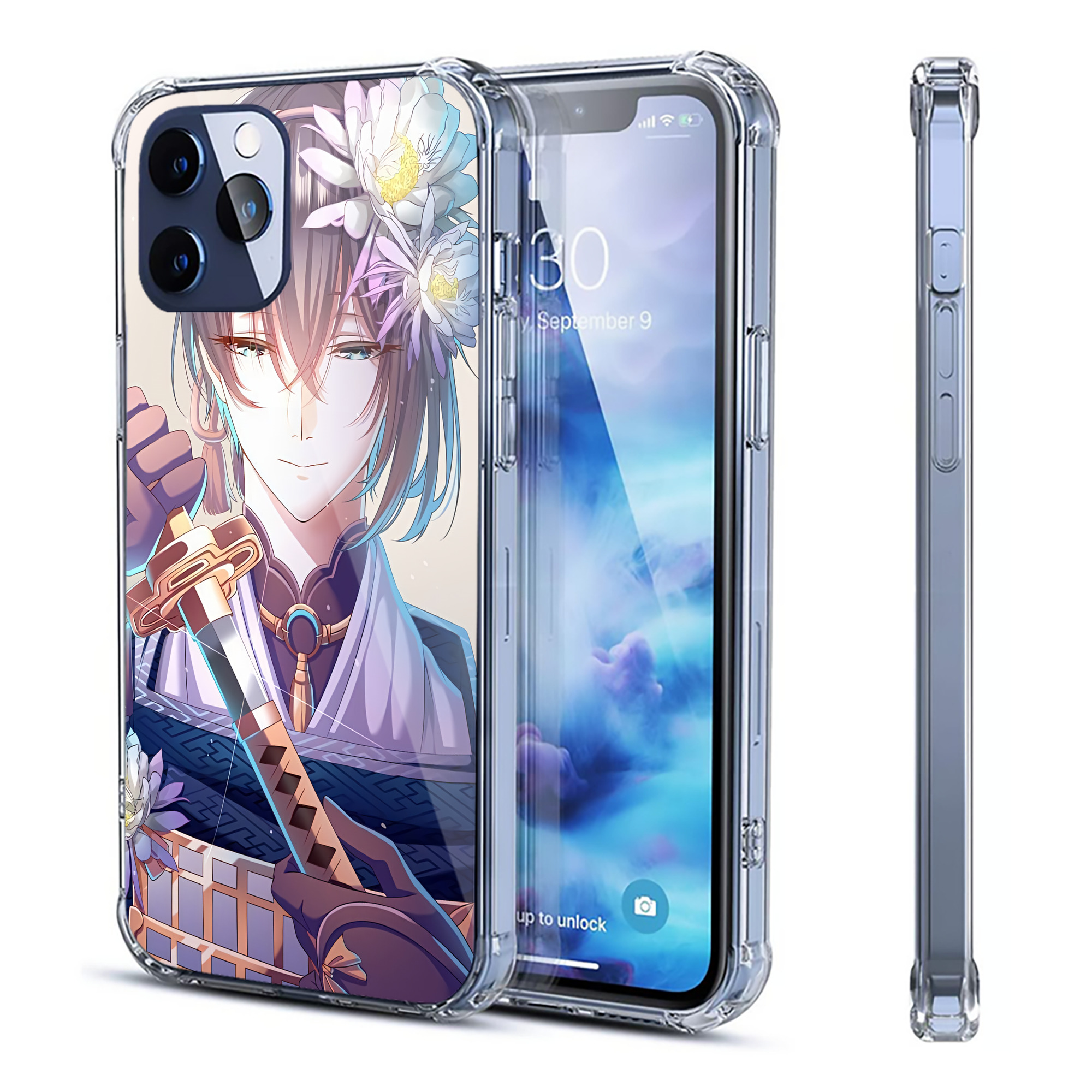（画像用） 刀剣乱舞 Touken Ranbu 【iPhone 12シリーズ対応】透明スマホケース（クリアソフトケース）